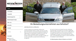 Desktop Screenshot of bestattungshaus-neesen.de