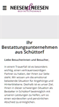 Mobile Screenshot of bestattungshaus-neesen.de