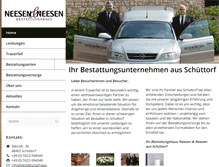 Tablet Screenshot of bestattungshaus-neesen.de